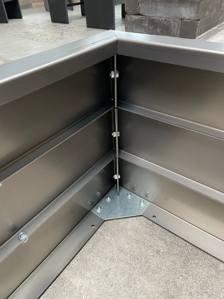 Bloembak Corten staal 180x180 (Gelegenheidsprijs!) - J&W 130, Ophalen, 100 cm of meer, Vierkant, Nieuw