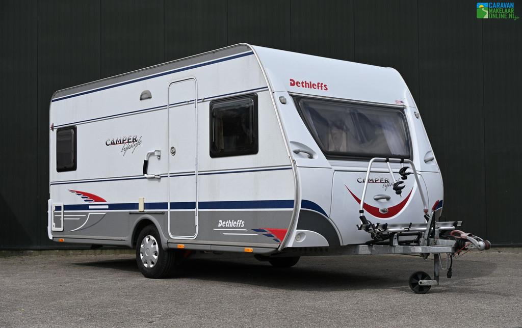 Dethleffs Camper Lifestyle 450 DB Fietsdr.|Voortent|BOVAG26, Caravans en Kamperen, Caravans, Rondzit, Bedrijf, Ringverwarming