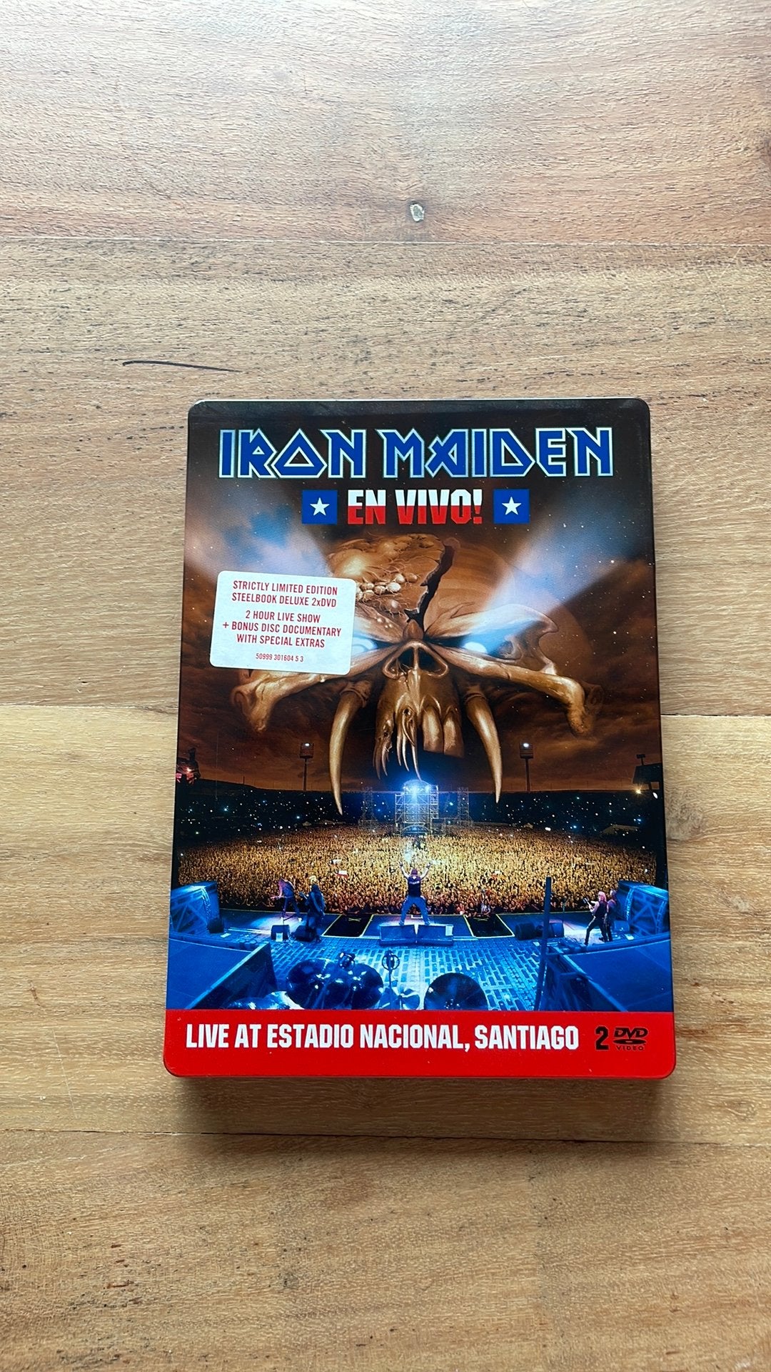 Iron Maiden - En Vivo Limited 2 DVD Steelbook Metal, Cd's en Dvd's, Dvd's | Muziek en Concerten, Alle leeftijden, Ophalen of Verzenden