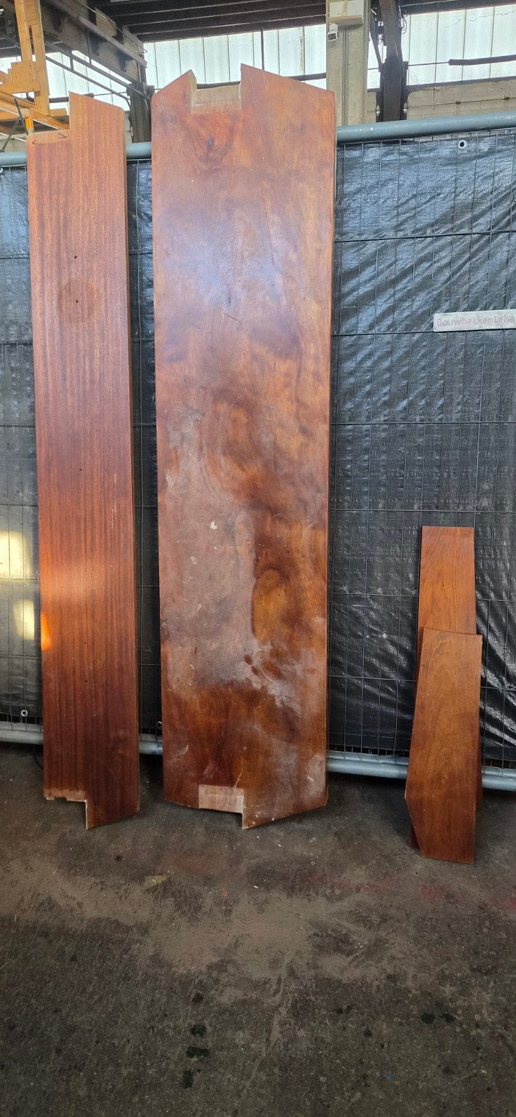 Massief hardhout planken en stukken, Doe-het-zelf en Verbouw, Gebruikt, 25 tot 50 mm, Ophalen of Verzenden, 200 tot 250 cm