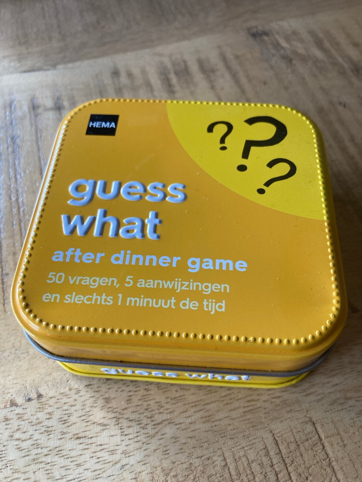 Guess What after dinner game - HEMA (ongeopend), Drie of vier spelers, Ophalen of Verzenden, Nieuw