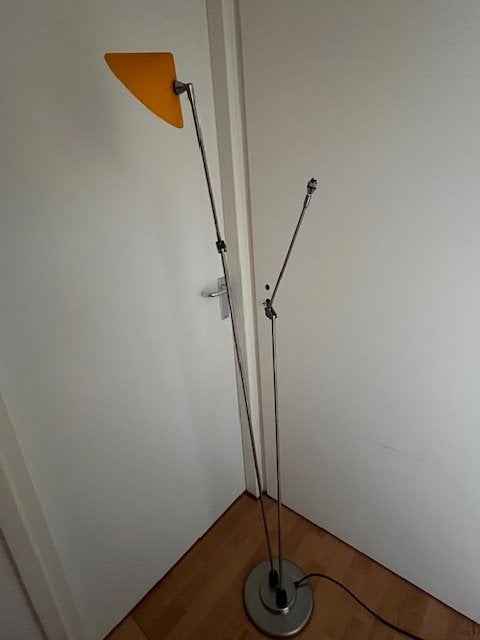Design vloerlamp Pola, Ophalen, Vintage, retro, Gebruikt, Metaal
