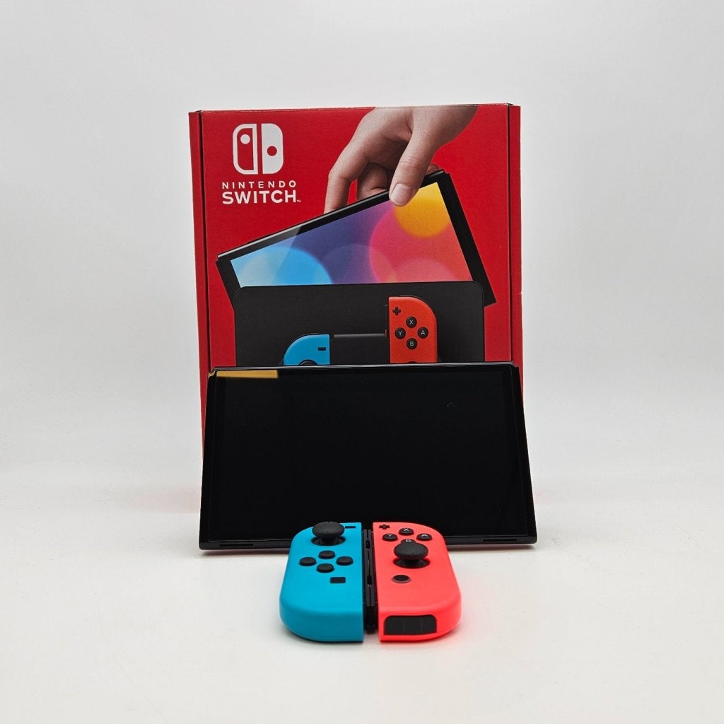 Nintendo Switch OLED Blue/Red Compleet in Zeer Nette Staat, Nintendo, Zo goed als nieuw, Support@nintendo.com, 11-1 Hokotate-cho, Kamitoba, Minami-ku
Kyoto 601-8501
Japan