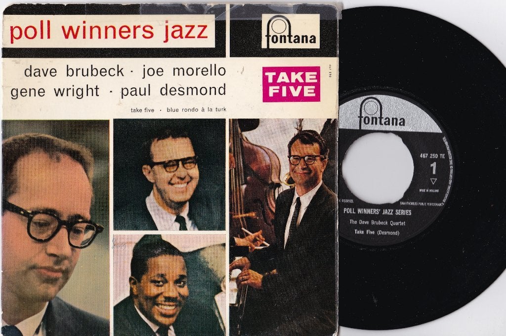 The Dave Brubeck Quartet ‎– Poll Winners Jazz, Cd's en Dvd's, Ophalen of Verzenden, Gebruikt, 7 inch, Jazz en Blues