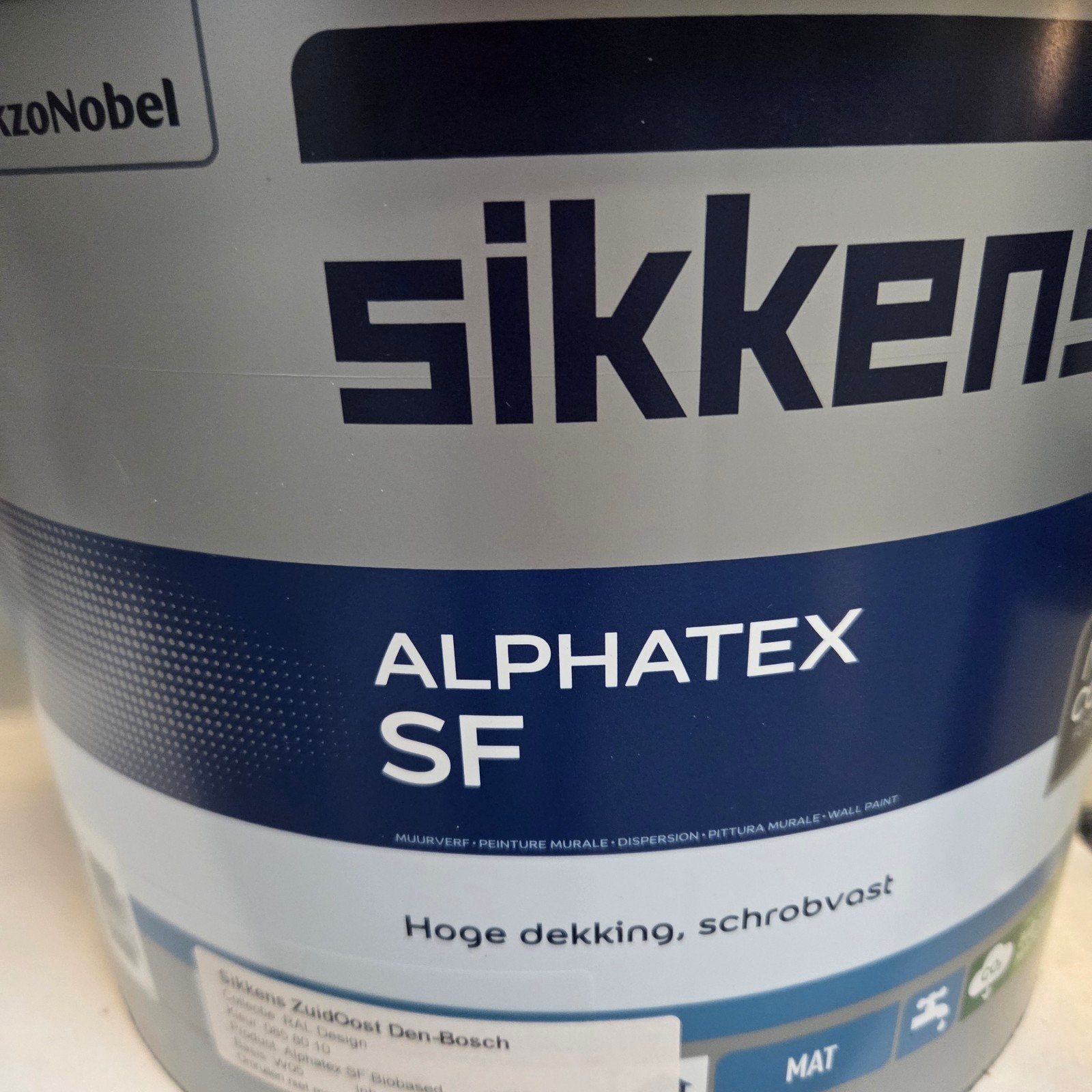 sikkens alphatex SF ral 9001 (cremewit), 5 tot 10 liter, Wit, Nieuw, Ophalen of Verzenden