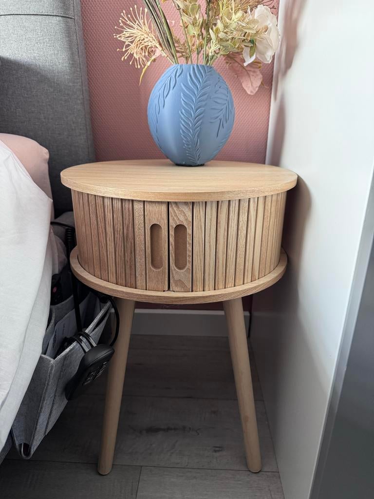Nachtkastje met opbergruimte (2 st. prijs =  per stuk), Huis en Inrichting, Ophalen, Scandinavisch, 190 cm of minder, Zo goed als nieuw