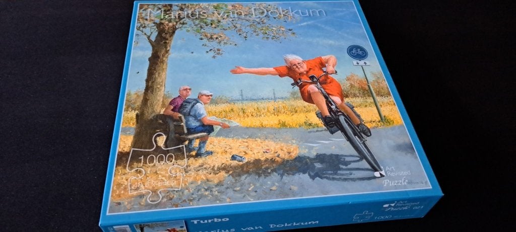 Puzzel Marius van Dokkum - Turbo-  1000 stukjes, Hobby en Vrije tijd, Ophalen of Verzenden, 500 t/m 1500 stukjes, Zo goed als nieuw
