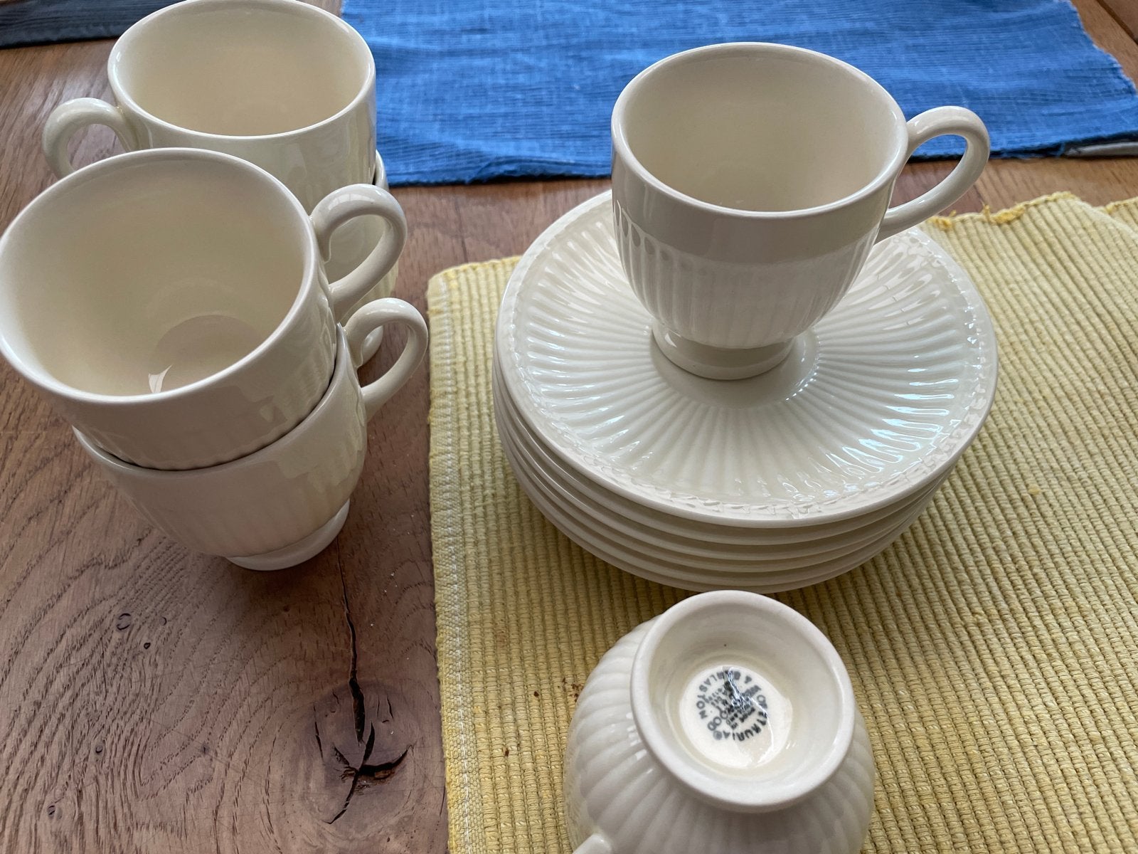 Wedgwood Embossed Queens Ware mokka /espresso, Ophalen of Verzenden