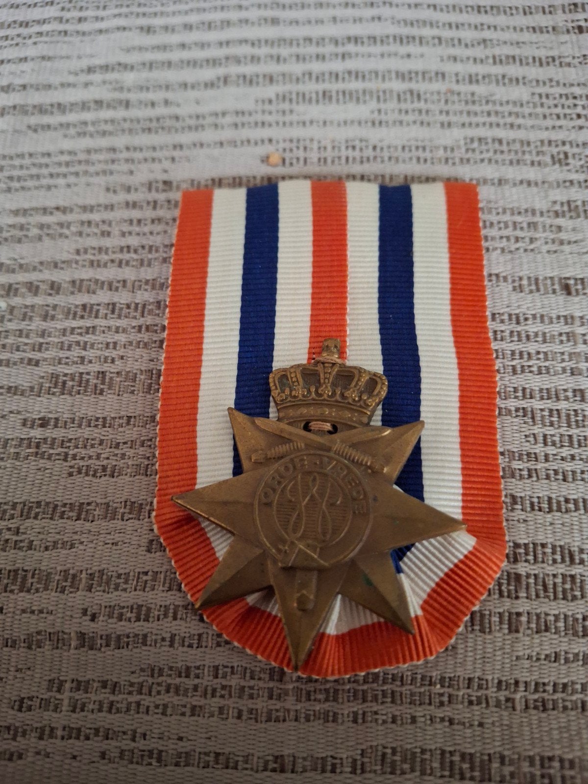 Medaille Orde en Vrede, Ophalen of Verzenden, Marine, Nederland, Lintje, Medaille of Wings