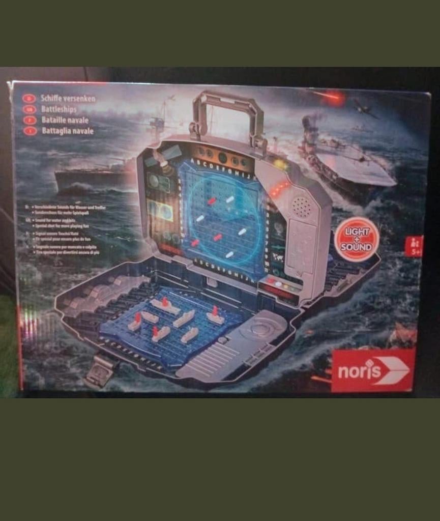 Zeeslag spel met licht en geluid - Noris, Ophalen of Verzenden, Zo goed als nieuw, Jongen of Meisje