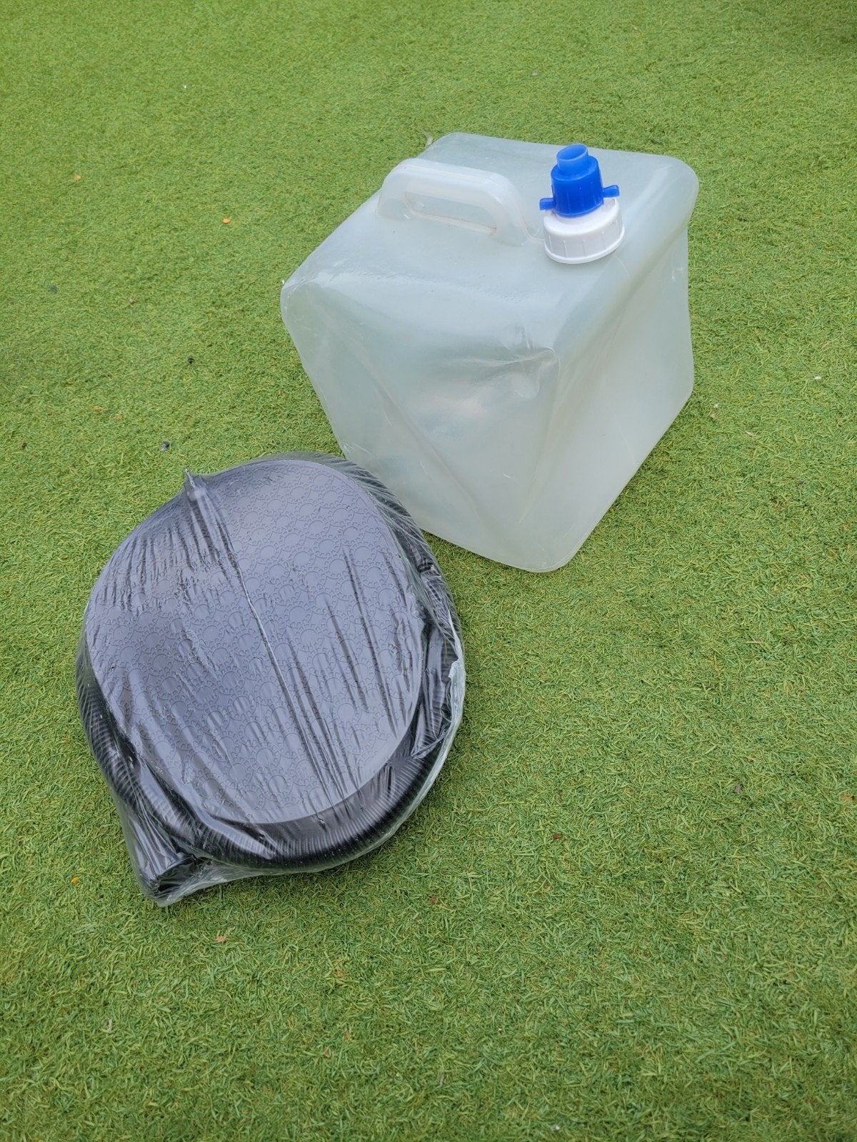 voetpomp en water tank, Ophalen of Verzenden