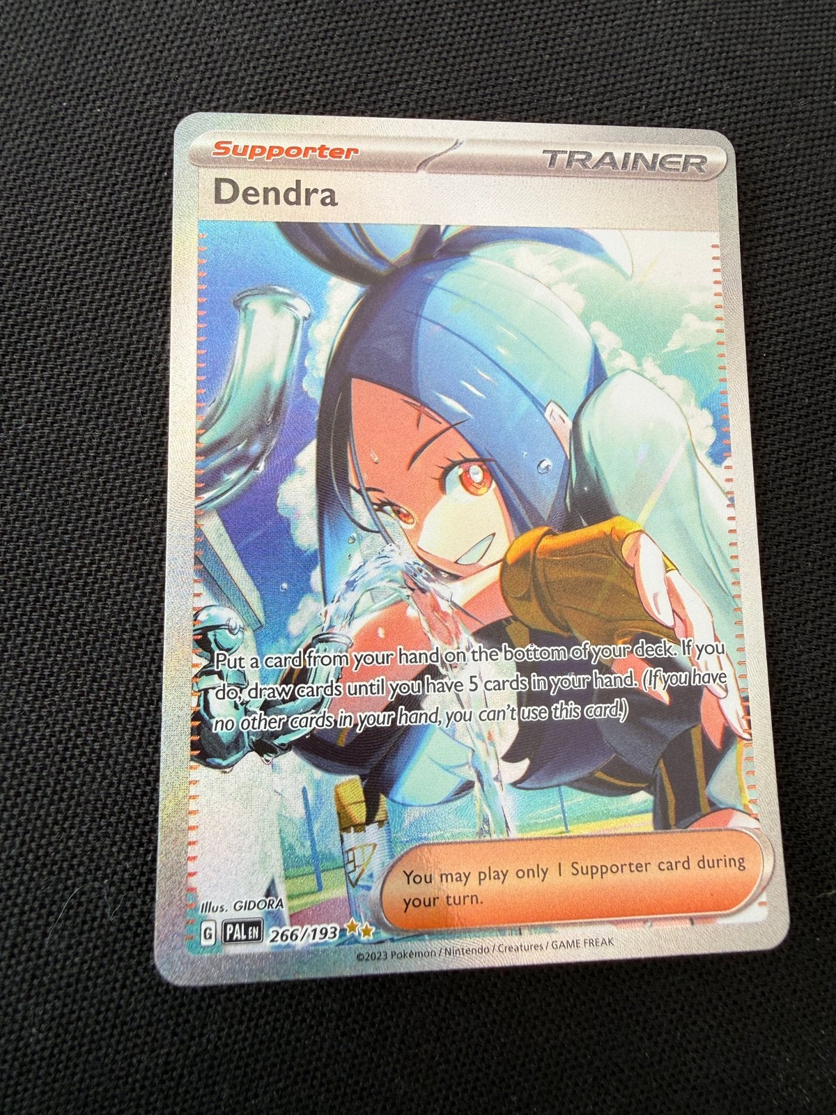 Dendra 266 pokemonkaart, Ophalen of Verzenden, Zo goed als nieuw