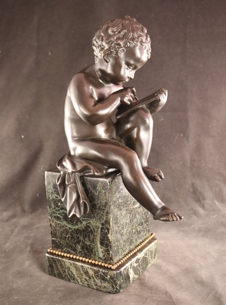Antiek bronzen sculptuur, Ophalen of Verzenden