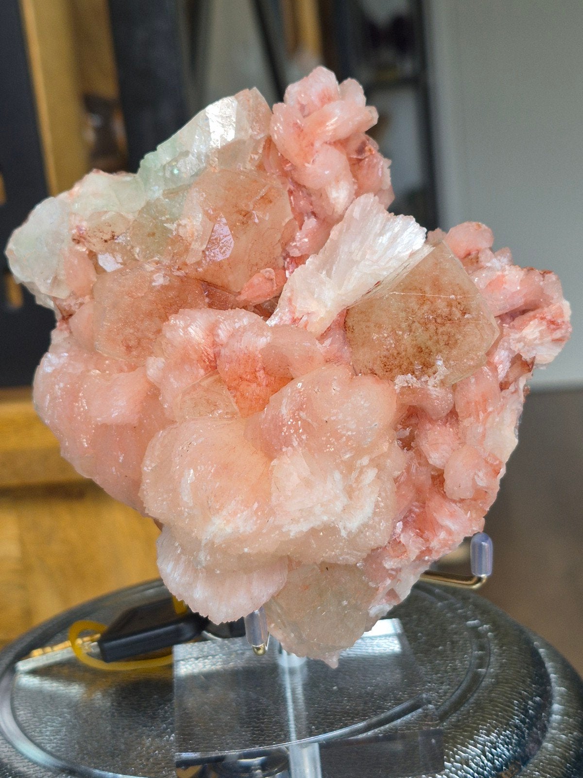 Apofyliet met stilbiet, Verzamelen, Mineralen en Fossielen, Ophalen of Verzenden