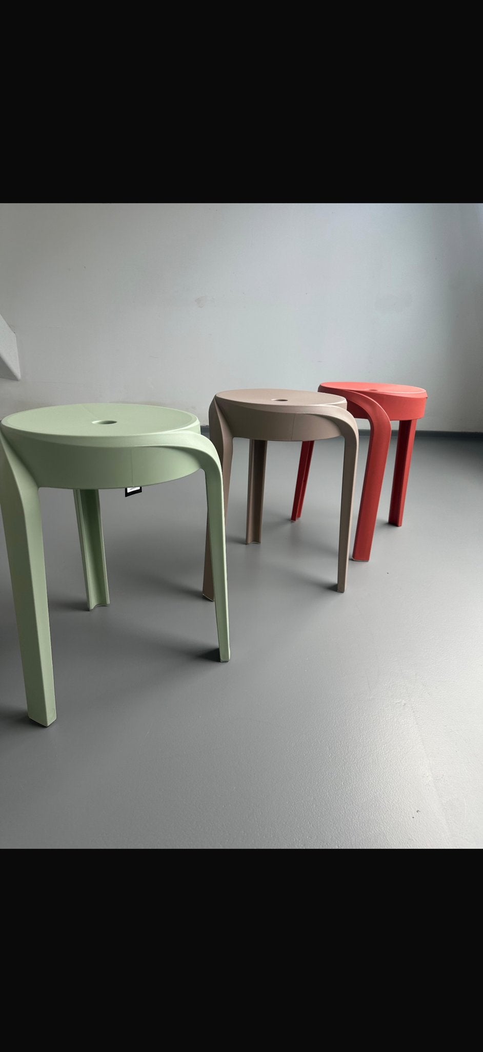 Set van 3 Tenzo krukjes in diverse kleuren, Huis en Inrichting, Ophalen of Verzenden, Zo goed als nieuw, Kunststof