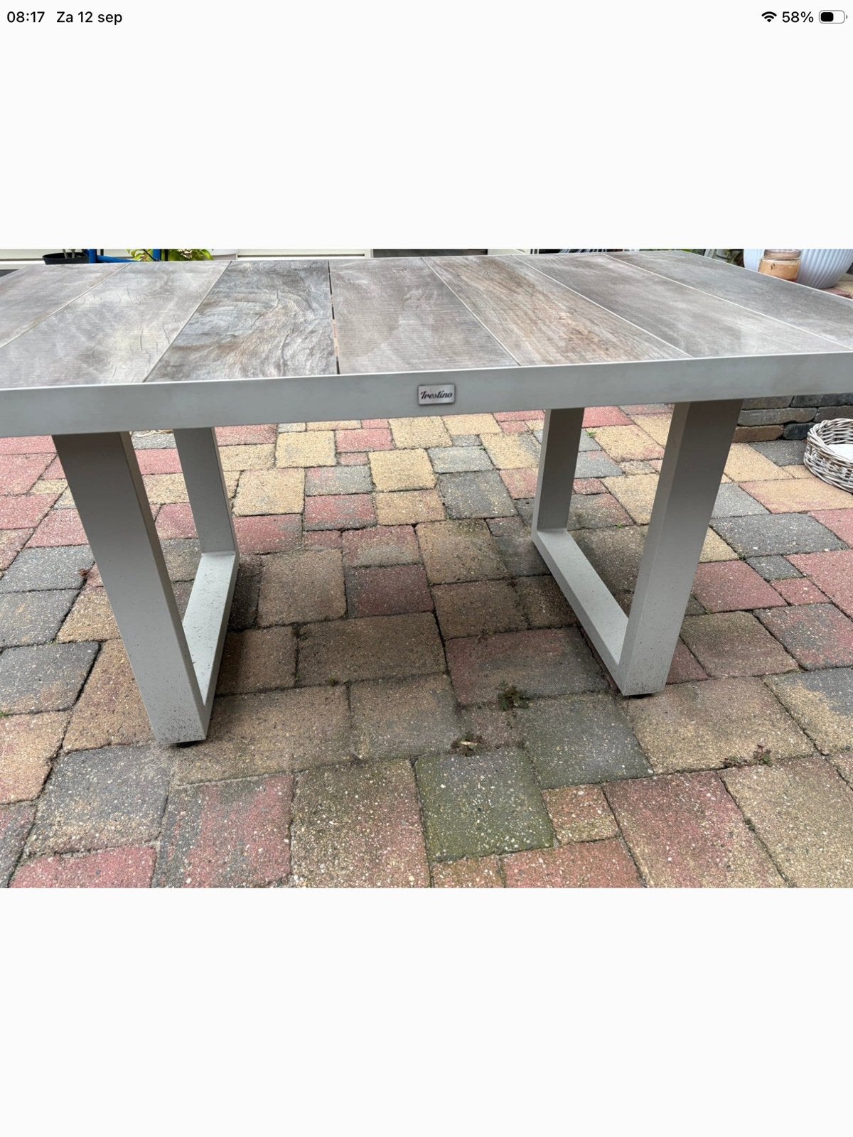 Tuintafel Trestino, Ophalen, Gebruikt, Rechthoekig, Staal