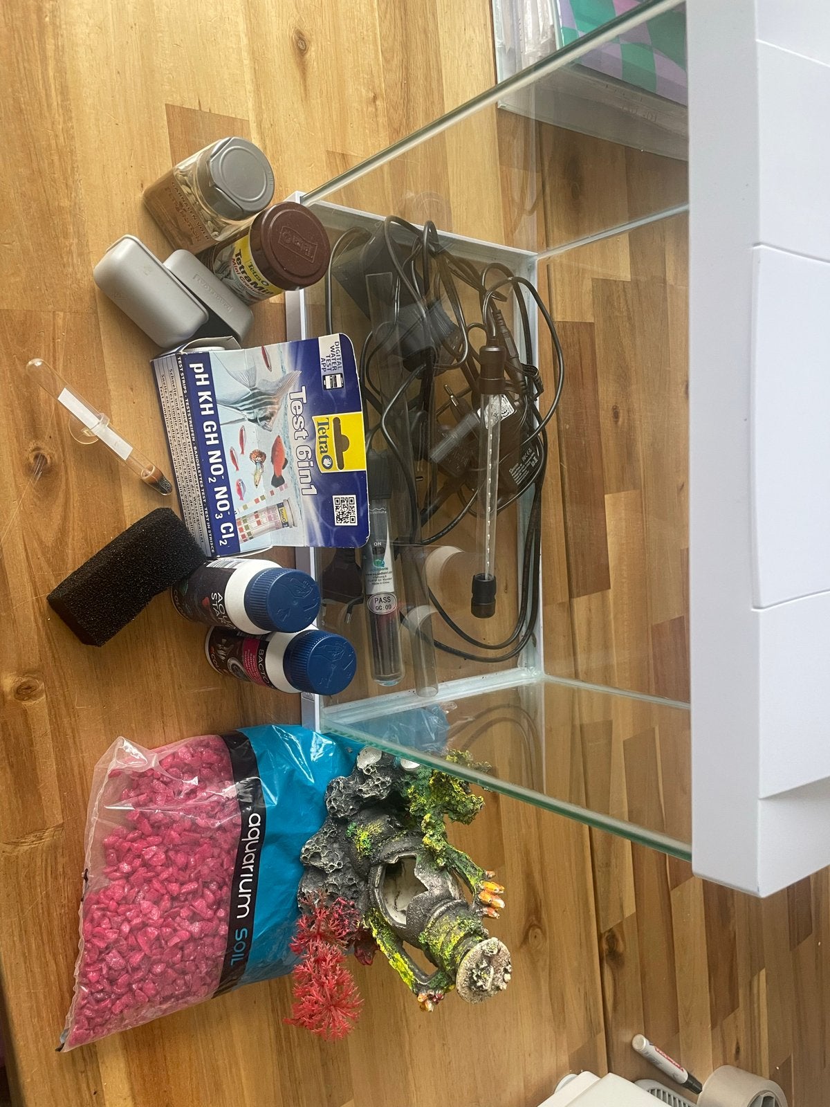 Aquarium met toebehoren, Dieren en Toebehoren, Vissen | Aquaria en Toebehoren, Ophalen, Gebruikt, Leeg aquarium, Superfish