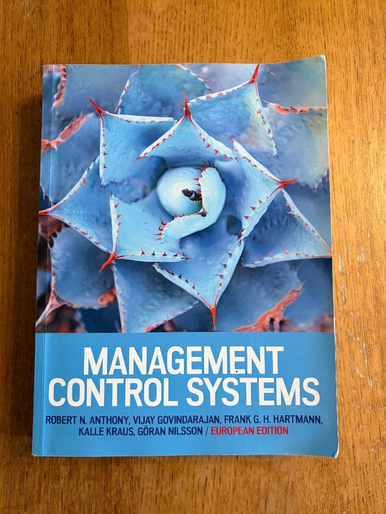 Management Control Systems, Ophalen of Verzenden, Beta, Zo goed als nieuw, WO