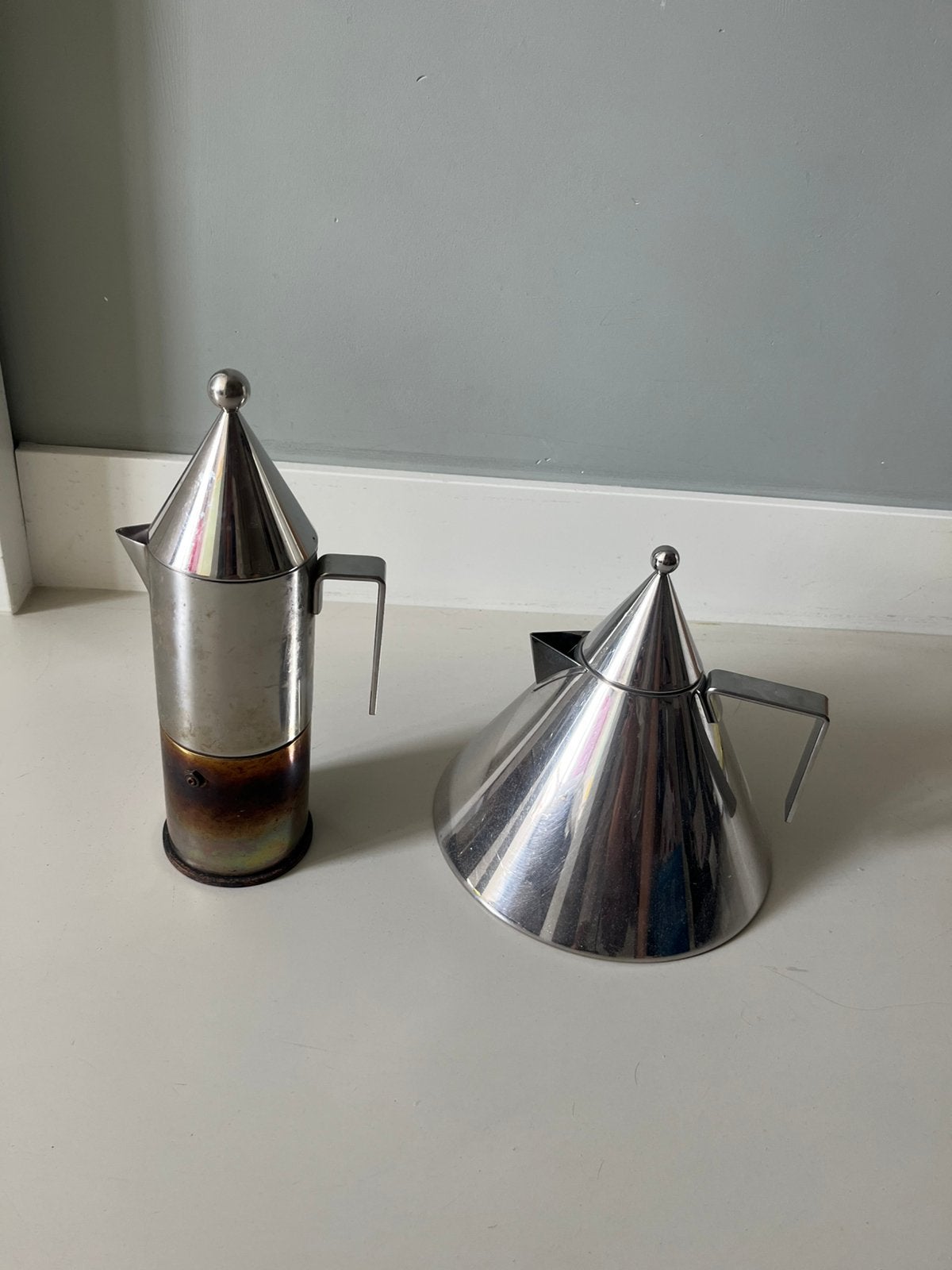 Il Conico thee ketel en koffie percolator, Ophalen of Verzenden, Gebruikt
