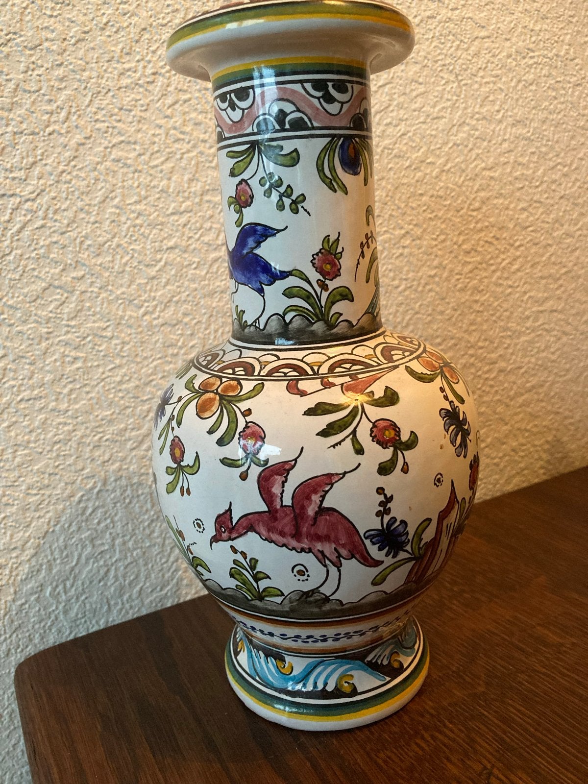 Portugese Faience vaas Coimbra stijl atelier Berardos, Ophalen of Verzenden