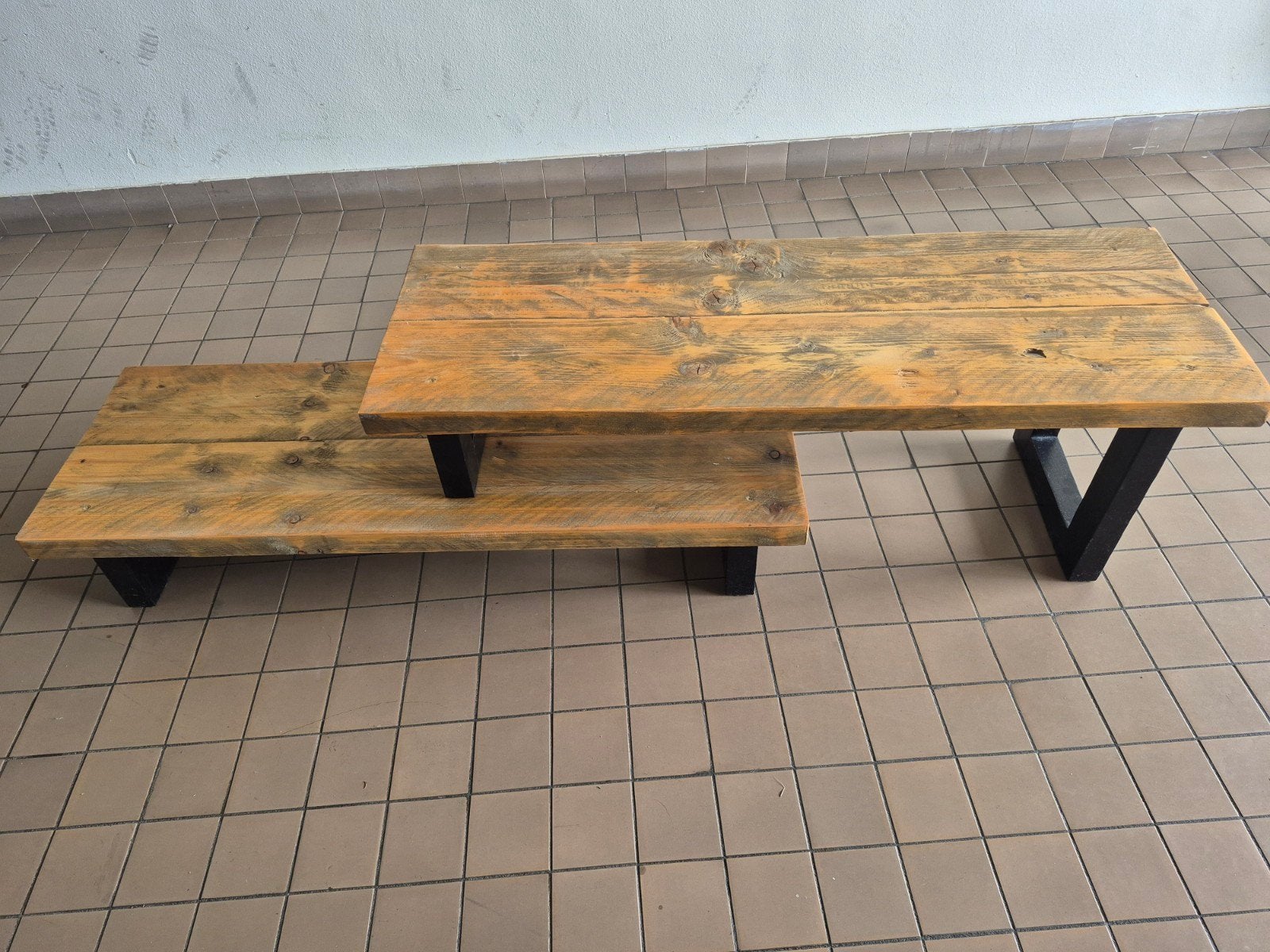 Zelfgemaakt steigerhouten tv-meubel, lengte verstelbaar, Ophalen