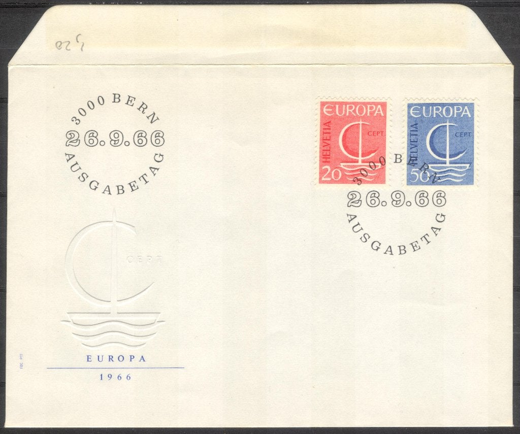 Zwitserland (2) - Europa 1966, Verzenden, Envelop