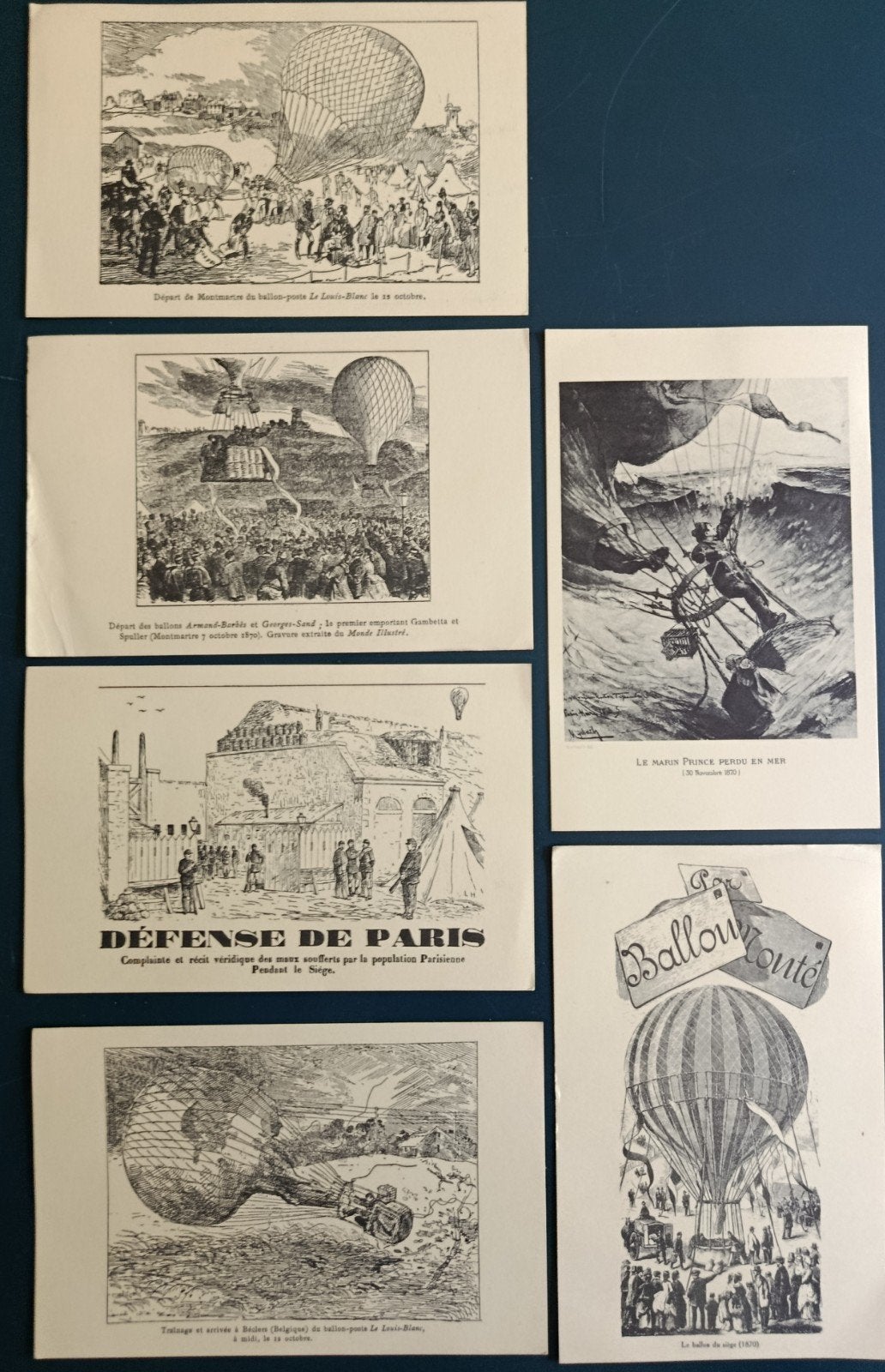 BALLONVAART - 100 JAAR KAARTEN, Verzenden, Gestempeld, Overige thema's