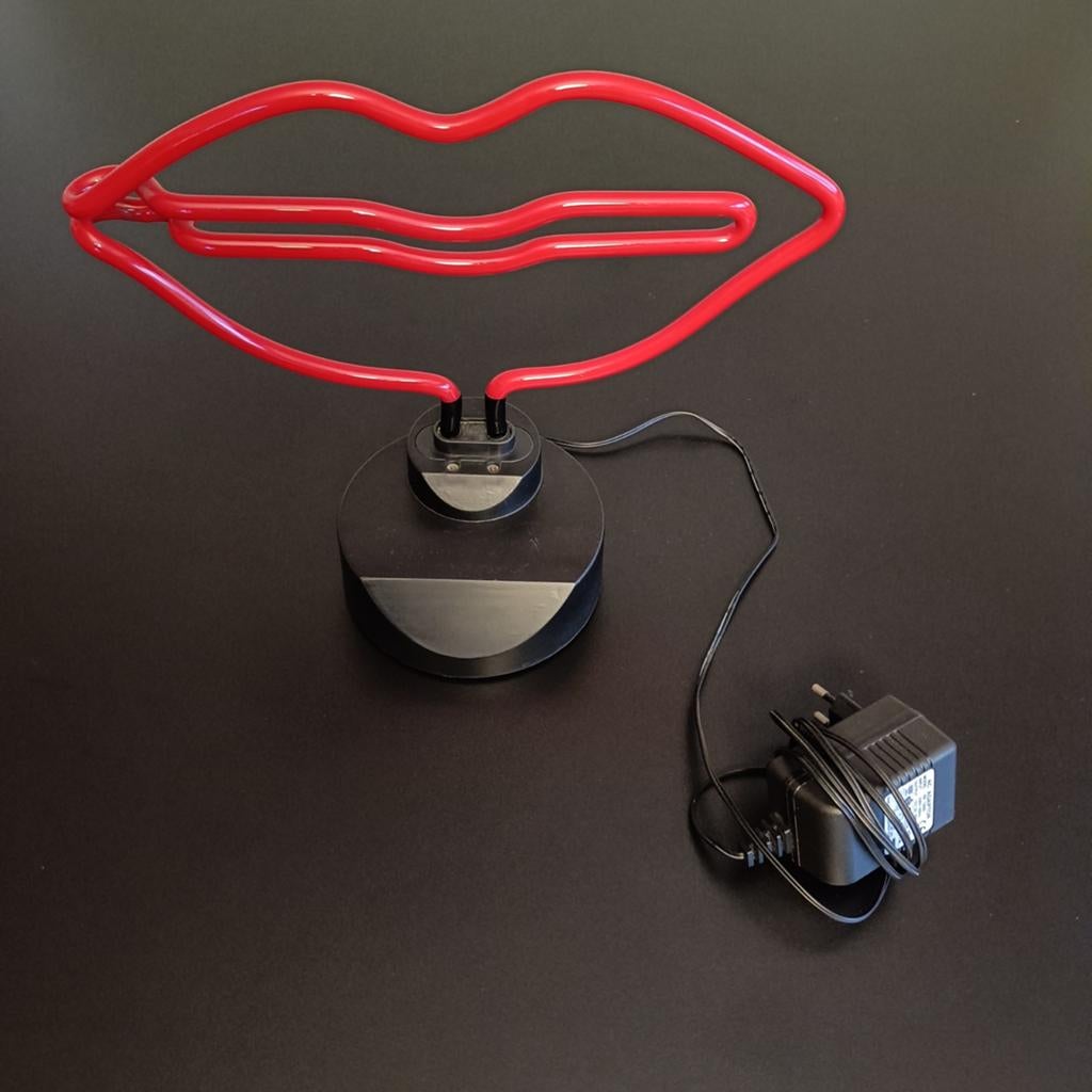 Neon rode lippen lamp., Ophalen of Verzenden, Zo goed als nieuw