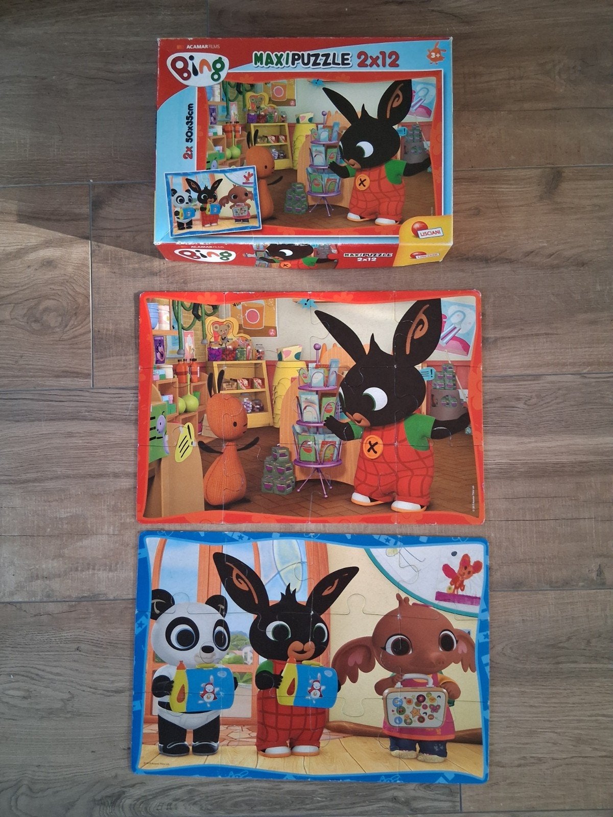 Bing Maxi Puzzel 2x12 stukjes, Ophalen, 10 tot 50 stukjes, Zo goed als nieuw, 2 tot 4 jaar
