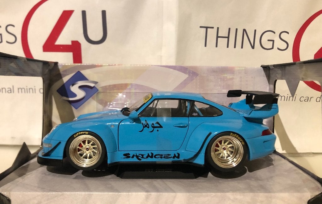 Solido 1:18 Porsche 911 (993) Shingen RWB 2018 blauw, Ophalen of Verzenden, Nieuw, Auto, Solido