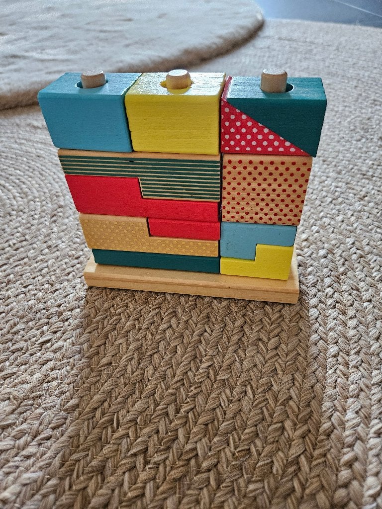Houten stapelpuzzel van de hema, Ophalen of Verzenden, Zo goed als nieuw, Overige typen