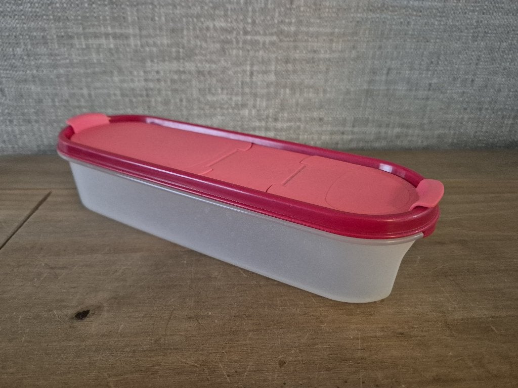 Tupperware Ruimtemaker 1L Rood/Roze deksel NIEUW, Overige typen, Nieuw, Ophalen of Verzenden, 1000 ml