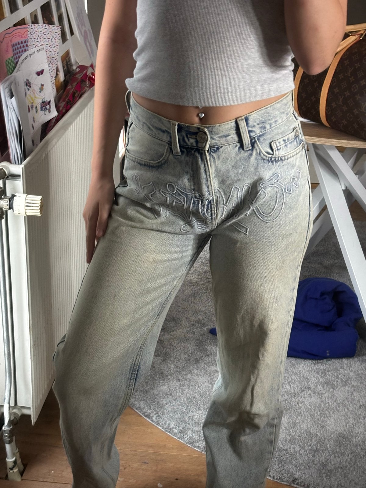 New Yorker broek maat 28/32, Blauw, Ophalen of Verzenden, Maat 36 (S), Lang