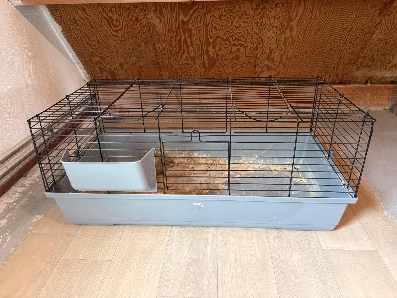 Konijnhok met accessoires, Gebruikt, Konijn, Hok, 75 tot 110 cm