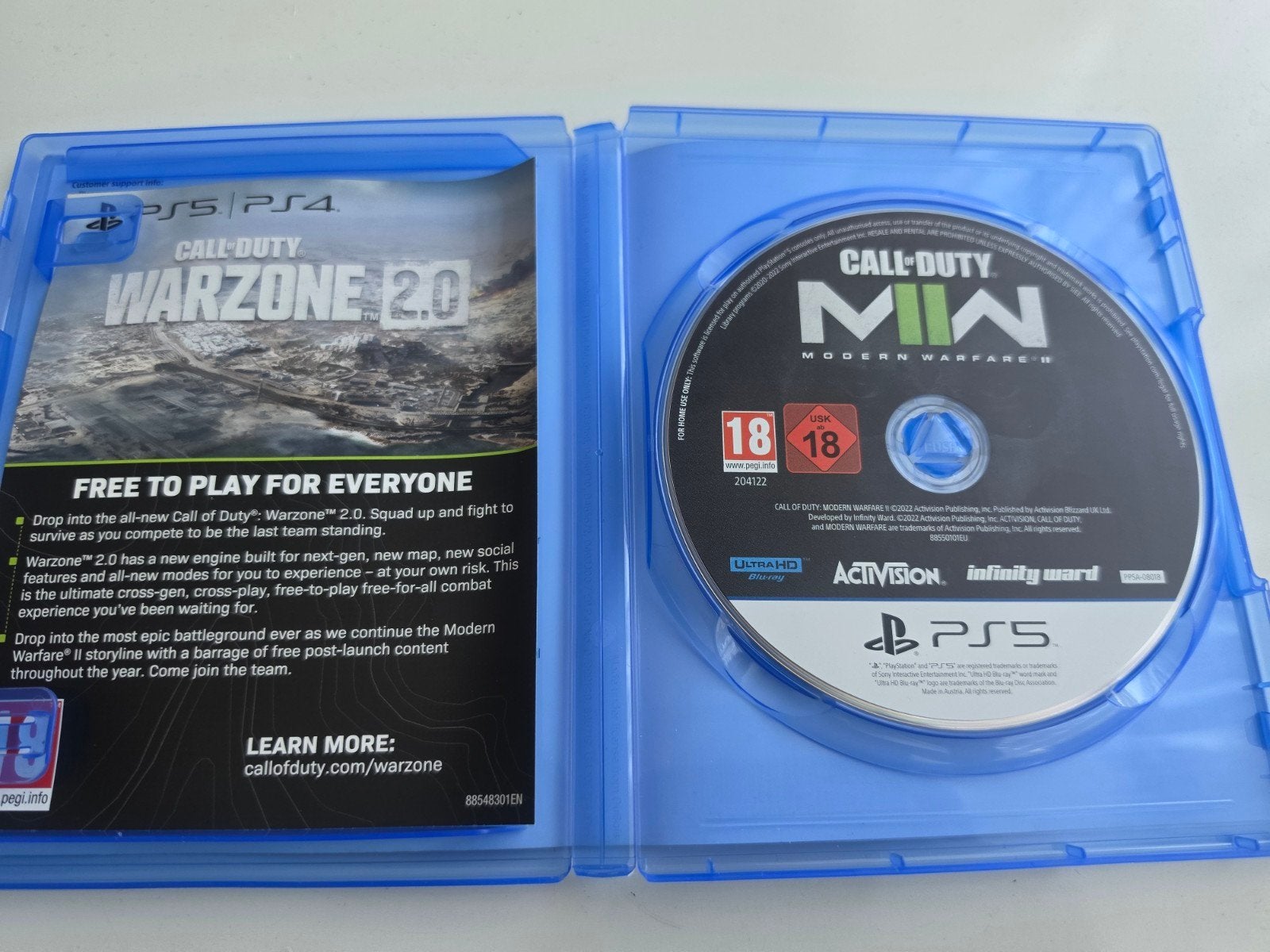 Call of Duty Modern Warfare 2 Steelbook Lees Beschrijving, Online, Support@activision.com, Vanaf 18 jaar, Shooter