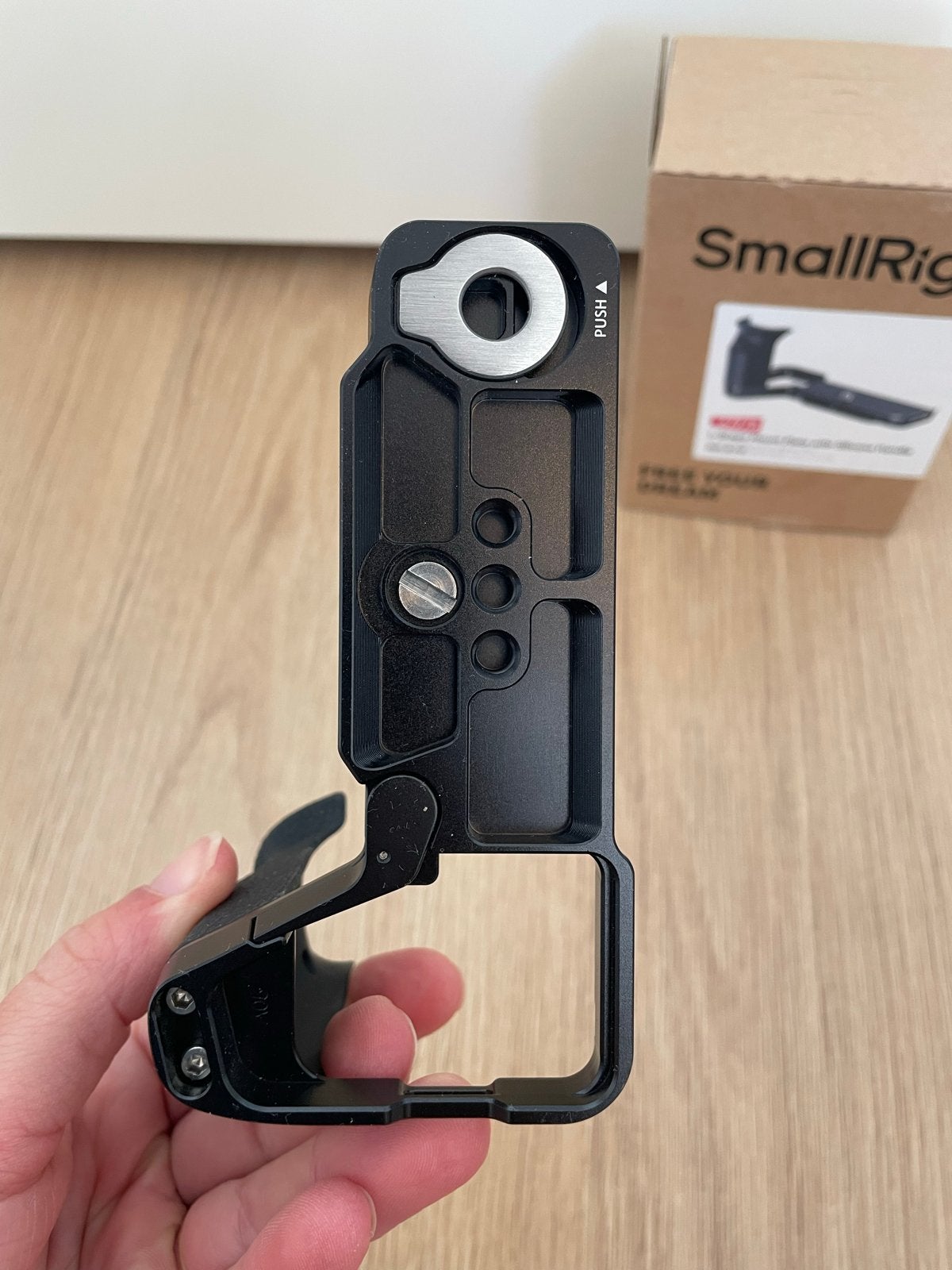 SmallRig L-vormige montageplaat met siliconen handgreep, SmallRig, Camera rig/cage, Ophalen of Verzenden, Gebruikt