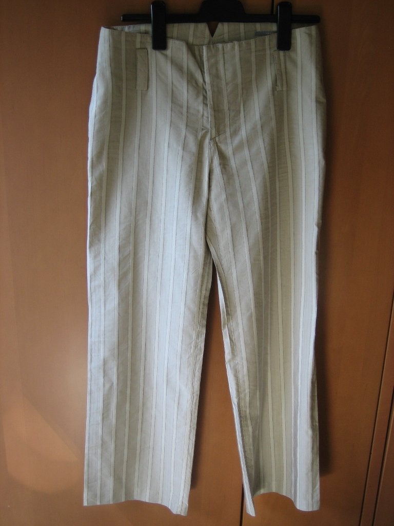 Mooie naturel gestreepte 7/8 pantalon ZARA WOMAN 38 snazzeys, Kleding | Dames, Maat 38/40 (M), Beige, Ophalen of Verzenden, Zo goed als nieuw