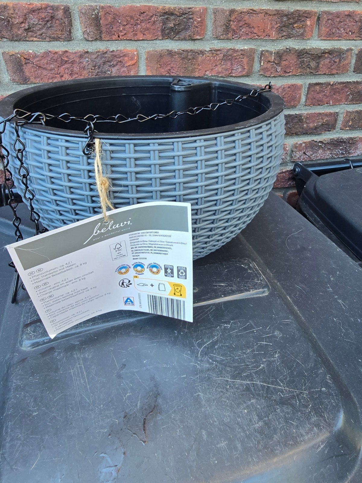 Nieuwe hangpot voor planten, Ophalen, Kunststof, Minder dan 30 cm, Rond