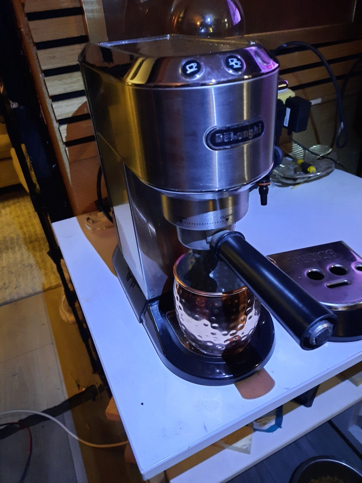 De'Longhi Dedica Style EC685.M Espressomachine, Stoompijpje, Gebruikt, Espresso apparaat, Gemalen koffie