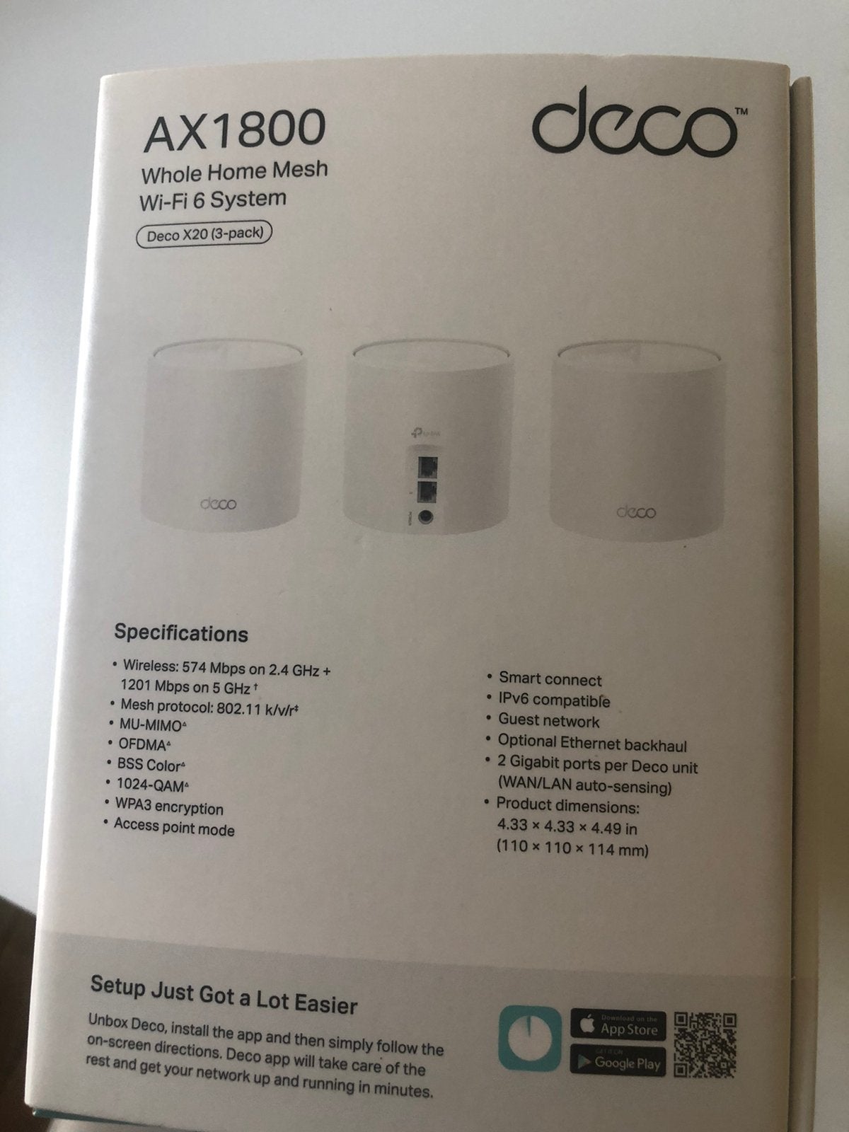 Deco AX 1800 Wifiversterkers, Audio, Tv en Foto, Ophalen of Verzenden, Walkman