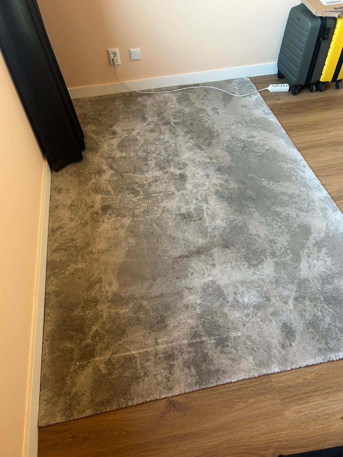 Gratis ophalen: Mooi vloerkleed marmer patroon, Ophalen, Zo goed als nieuw, Rechthoekig, 200 cm of meer
