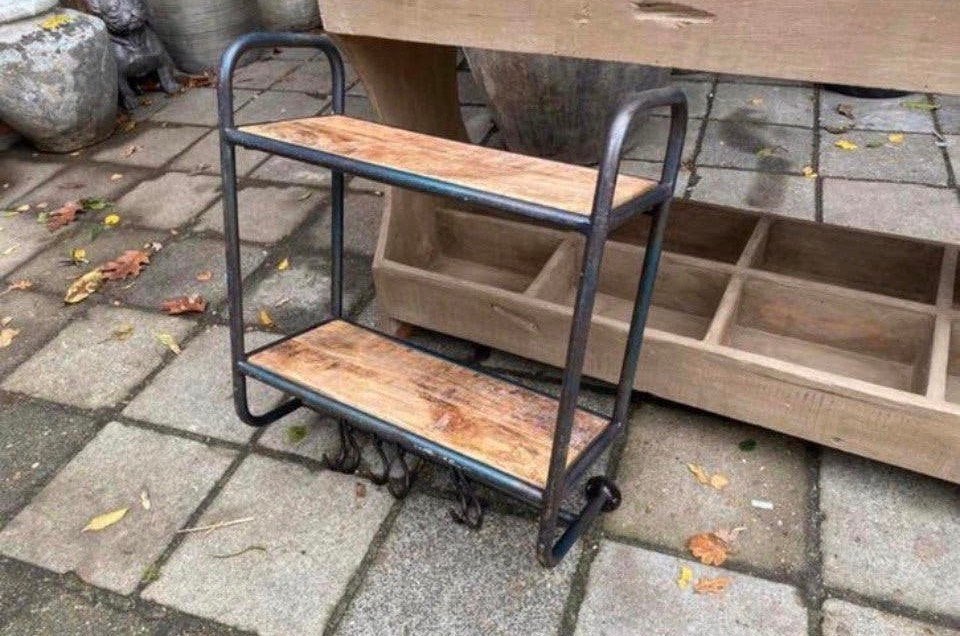Wandrek ijzer met mangohout - ACTIE!, Nieuw, Ophalen of Verzenden, Nvt, Nvt