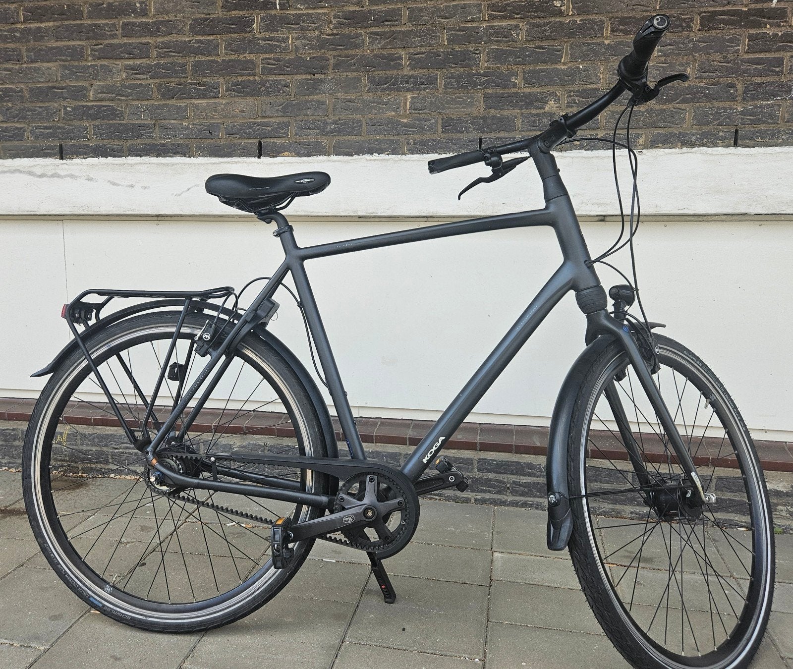 Koga F3 4.0 XL met riemaandrijving en Magura HS11 remmen, Velgrem, Versnellingen, Zo goed als nieuw, 61 tot 65 cm