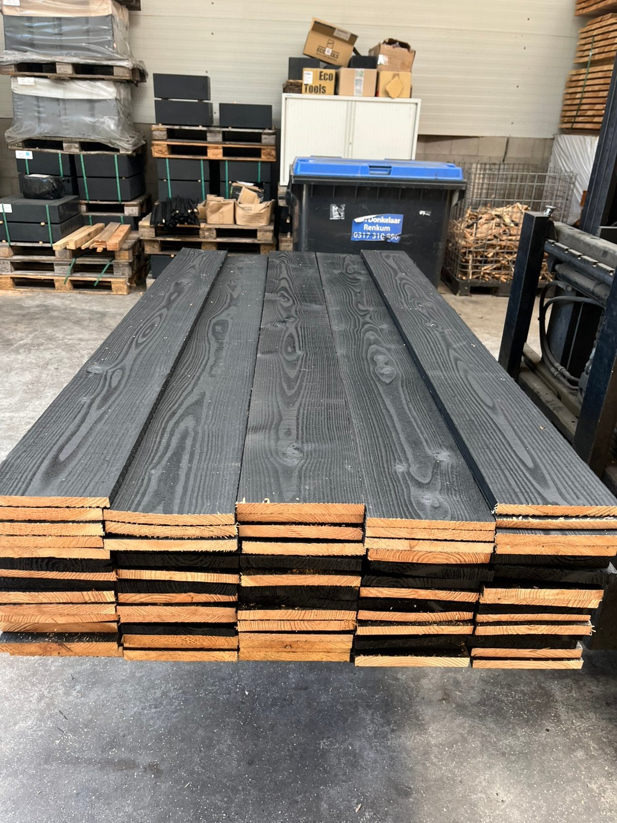 Restpartij douglas 2x20cm 2m zwart, Ophalen, Zo goed als nieuw, Hout