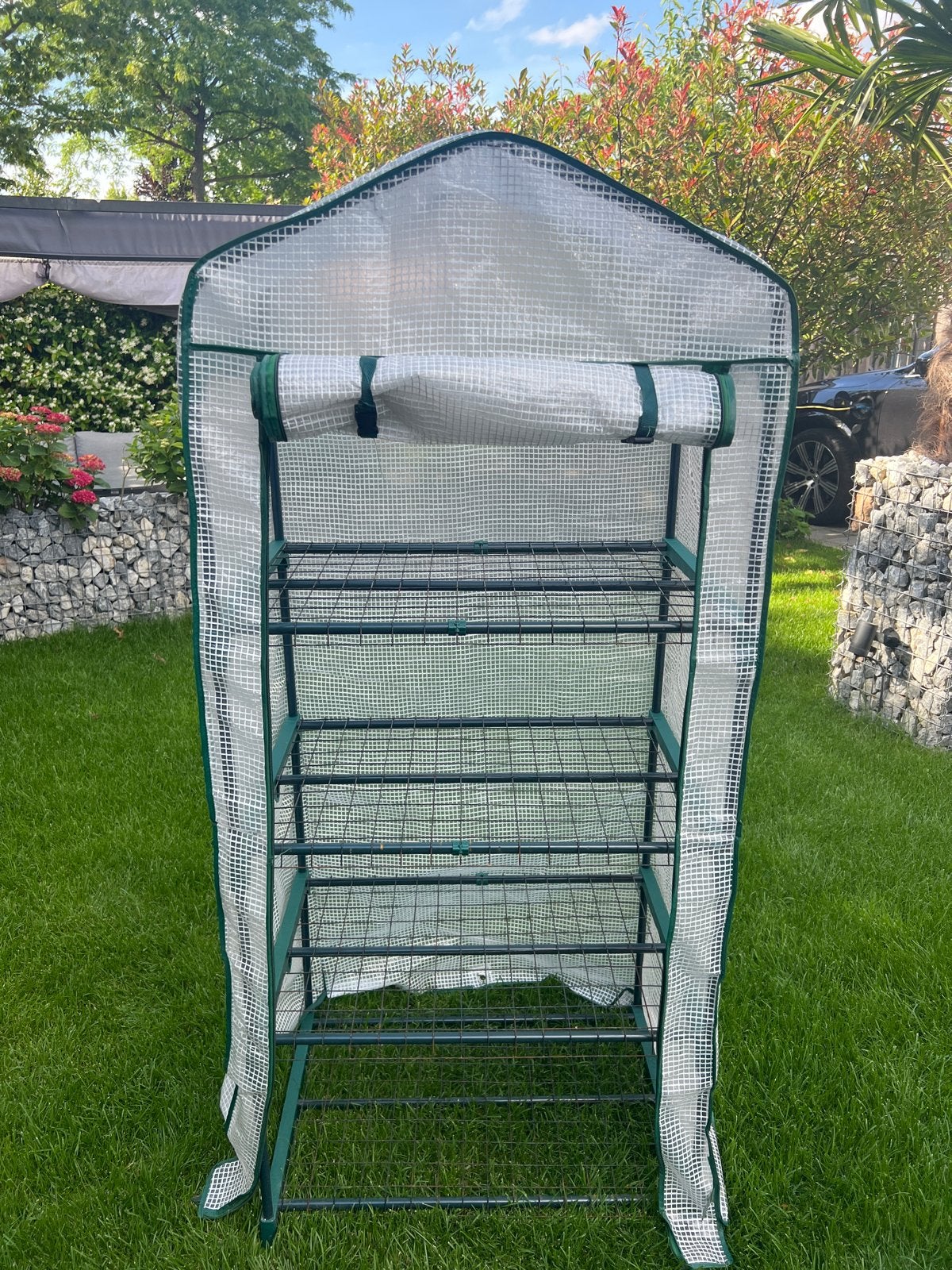 Compacte kweekkas met 5 schappen - Ideaal voor starters, Tuin en Terras, Kassen, Folie, Kweekkas, Zo goed als nieuw, Ophalen