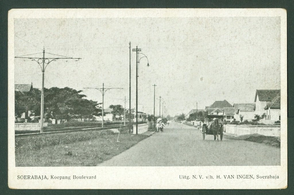 AK Nederlands Indie Soerabaia Koepang Boulevard, Verzamelen, Ophalen of Verzenden, Voor 1920, Ongelopen