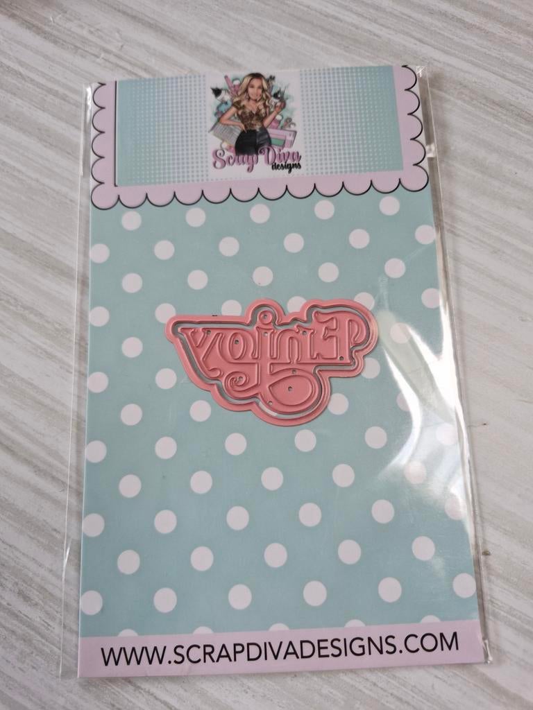 Scrap Diva Designs 'Enjoy' Snijmal - Nieuw, Ophalen of Verzenden