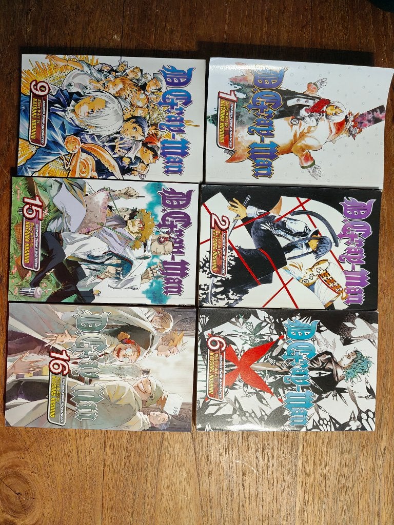 Manga D.Gray-man – Engelstalig – 6 losse delen (Viz Media), Meerdere comics, Ophalen, Zo goed als nieuw, Japan (Manga)