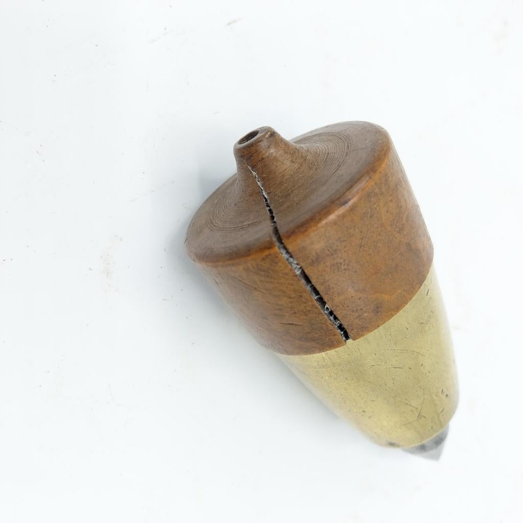 Apart schietlood, met hout en messing (ML), Ophalen of Verzenden