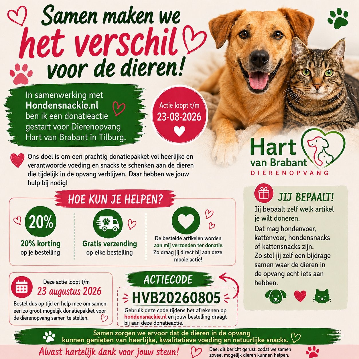 Help ons, Ophalen, Hond